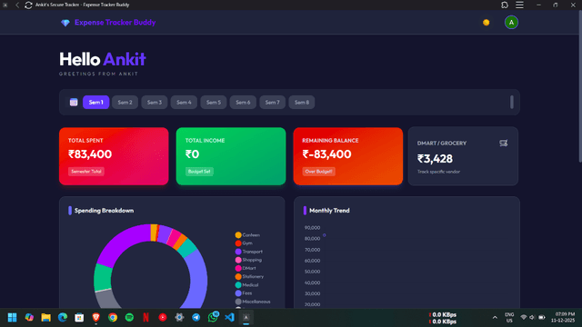 College Expense Tracker